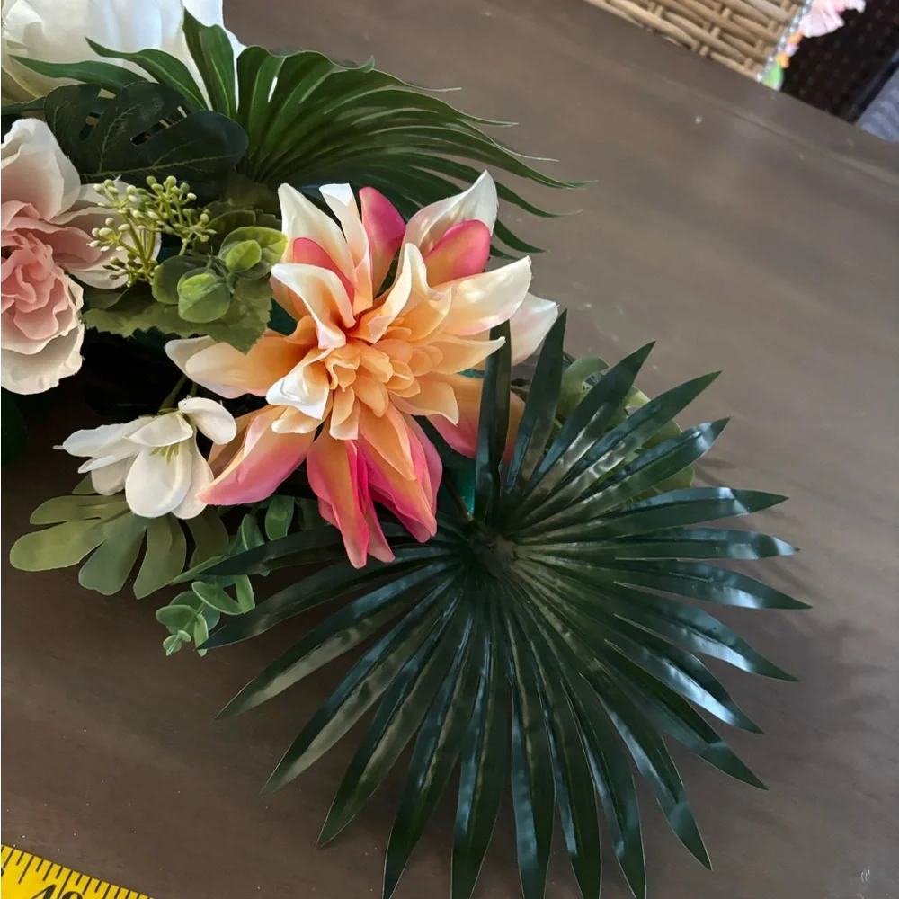 Tropical Floral Arrangement Table Runner Garland/Arch decor Wedding Bridal Party